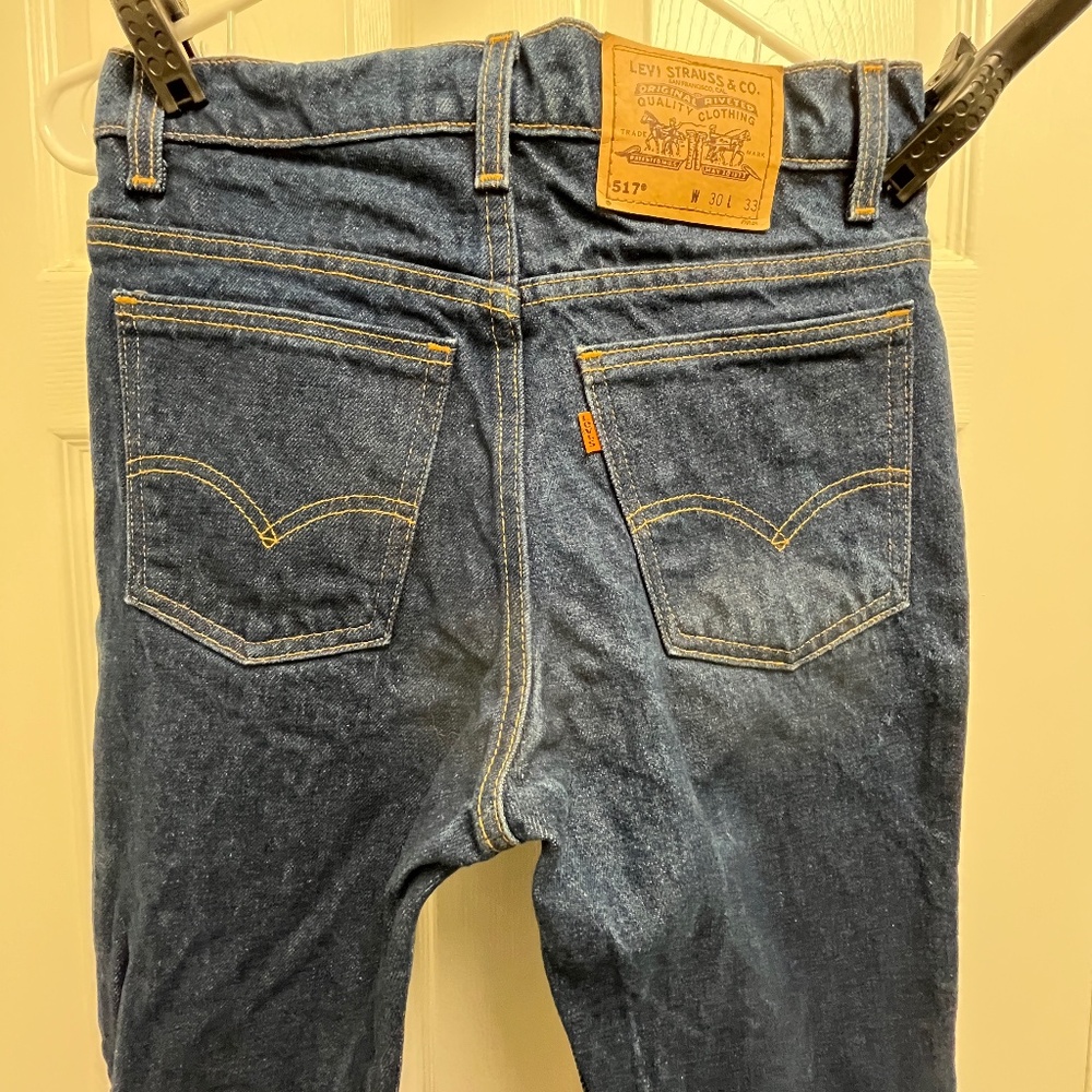 VTG 1980s Levi's 517 Orange Tag, 29W x 32L - Picture 6 of 16